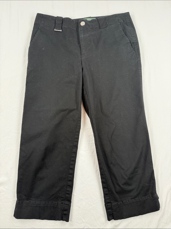 Lauren Ralph Lauren Pants - Lauren Ralph Lauren Active Black Cropped Ankle Pants L-RL Green Label